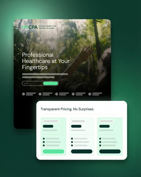 Horizon Health Care Partners Australia medicinal cannabis clinic website design